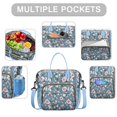 thumbnail image 2 of Pioneer Flower Floral Print Pattern Womens Lunch Box for Work,Insulated Large Lunch Bag for Tween and Teen,Loncheras Para Mujer,Leakproof Adult Lunch Bag for Work,Beach,Travel,Picnic,Camping, 2 of 7