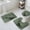 Green, variant on Grey Ombre Marble Bath Mat 3 Piece Bathroom Rug Set, Gray Marble Crack Abstract Modern Non Slip Bath Rug Contour Mat and Toilet Lid Cover, Absorbent Shower Mats Soft Bath Rugs and Mats Sets