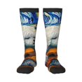 thumbnail image 1 of Fotbe Dog Guitar Starry Night Calcetas Divertidas Estampadas para Hombre y Mujer, Calcetas de Algodón hasta la Rodilla para Caminar, Correr, Enfermería y Embarazo, 1 of 6