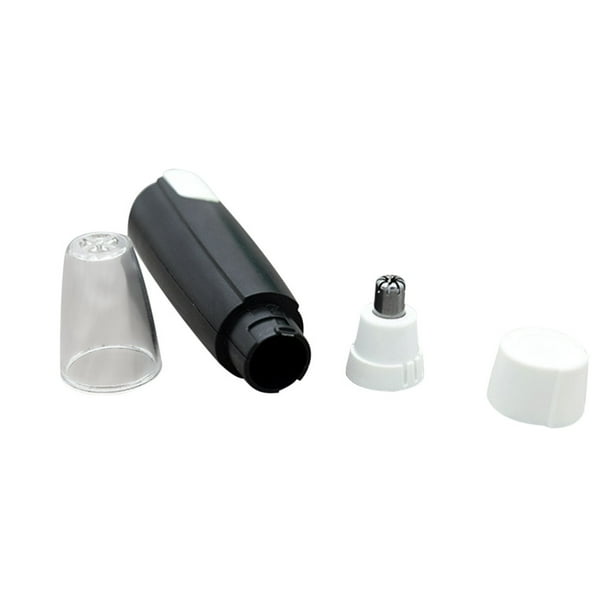Recortador inalámbrico para orejas y nariz - ABS + acero inoxidable, funciona con pilas, para la depilación facial
