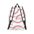 thumbnail image 2 of Yiaed Baseballs Print Backpack, Premium Laptop Backpack, Travel Backpack for Women, Lightweight Backpacks, Comfortable Back Pack-Medium, 2 of 7