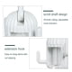 thumbnail image 5 of Cateissary Colgador desmontable resistente autoadhesivo resistente al agua gancho giratorio de 360 ​​grados accesorios de estante de extensión de Accesorios de baño Blanco Cateissary HA063559-03B, 5 of 6