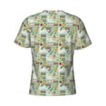 thumbnail image 6 of Vsdgher Rabbit And Carrot Print Men's Dry Fit Mesh Athletic Shirts Moisture Wicking Tennis T-Shirt Tops, 6 of 9