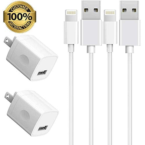 Chargers 2Pack 6FT/2M Charging Cable Cords with 2Pack Power Plug