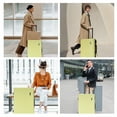 thumbnail image 3 of Ginza Travel 3 Piece Hardside Luggage Sets,Hardshell Lightweight Suitcase Set with Spinner Wheels,Cheese Yellow, 3 of 9