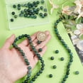 thumbnail image 3 of 144pcs Green Moss Agate Beads 8mm Natural Gemstone Beads Round Loose Beads Smooth Gemstones Spacer Beads for Necklaces Bracelets Earring Jewelry Making DIY Craft 3 Strands, 3 of 5