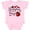 AD-Pink, variant on Ladybug Hugs with Cute Ladybug and Flowers Boys or Girls Baby Bodysuit