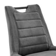 thumbnail image 6 of Armen Living Indoor Arizona 26" Counter Height Bar Stool in Charcoal Fabric and Black Finish, 6 of 9