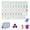 blue2, variant on American Mahjong Tile Set - 4 Layer, 160 Pcs Premium Acrylic American Set with Tile Bag, Clear Engraved with Dice for Adults, Portable Home Travel Social Gathering