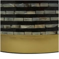 thumbnail image 6 of DecMode 18" x 23" Black Mother of Pearl Shell Drum Geometric Accent Table with Gold Base, 1-Piece, 6 of 15