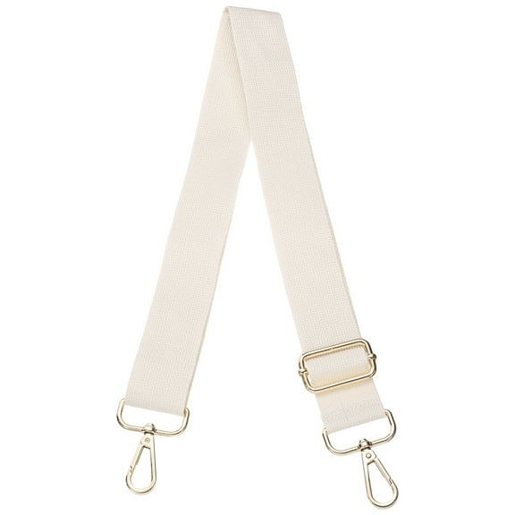 Uxcell Purse Straps Replacement Crossbody, 51 Inch Wide Shoulder Bag Strap Adjustable Canvas Straps for Handbag Wallet Clutch Crossbody Bags, Beige