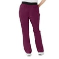 thumbnail image 4 of ave. Coastal Women's Seven Pocket Bootcut Scrub Pant in Wine, 5XL Petite, 4 of 6