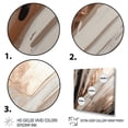 thumbnail image 3 of DESIGN ART Designart "Rosegold Embracing Essence Of Lines V" Abstract Marble Wall Art Prints 36 in. wide x 36 in. high, 3 of 5