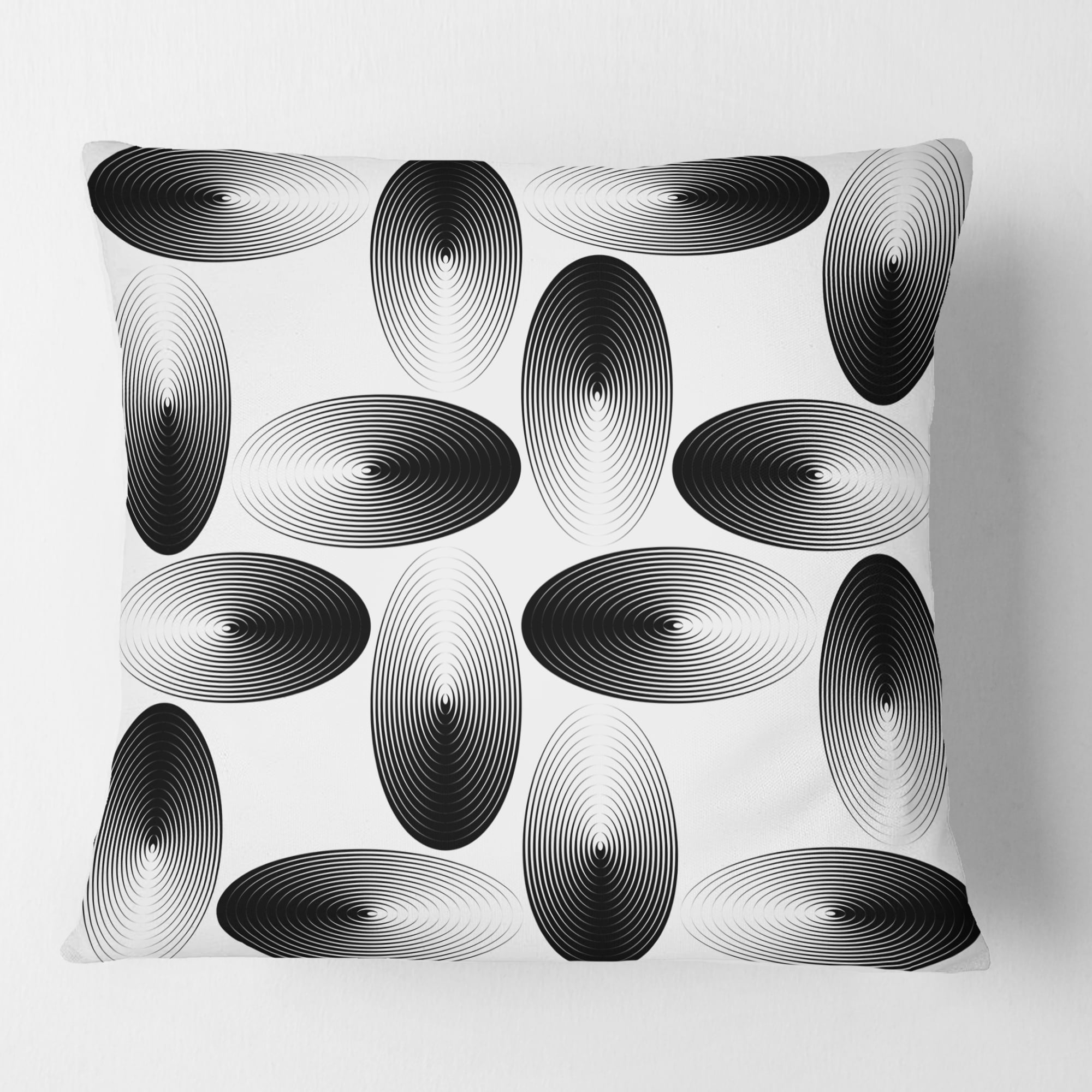 Designart Retro Geometrical Abstract Pattern IV' Mid-Century Modern Throw Pillow - 16x16