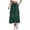 Army Green02, variant on Women's Cargo Skirts Long Skirt Flap Pockets Drawstring Elastic Waist Ankle Length Trendy Summer Skirt