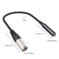 thumbnail image 3 of Cable XLR macho a hembra de 1/4 de pulgada, cable de audio macho de 3 pines a conector hembra de 6,35 mm, cable de audio XLR macho a micrófono de 6,35 mm, 3 of 8