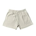 thumbnail image 5 of LOVZFMLL Men's Athletic Shorts, Men's Summer Shorts, Active Performance Basketball Workout Gym Waffle Short with Elastic Waist Drawstring Khaki 3XL, 5 of 6
