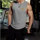 thumbnail image 3 of Nueva tendencia de verano, jersey de fitness sexy para hombre, cuello redondo, malla, informal, deportivo, suelto, sin mangas, camiseta sin mangas de secado rápido, 3 of 4
