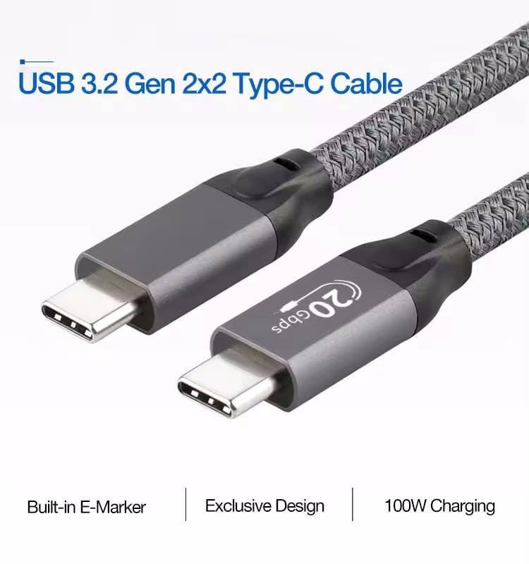 USB C to USB C High Speed Data Transfer, Video, Display, Monitor, Docking Station Cable for MacBook, Laptop, PC, HP, MNN, KYY, ARZOPA, InnoView, UPERFECT, c-Force, ReHisk, ViewSonic, VisionOwl & More