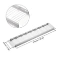 thumbnail image 4 of Rectangle Shape Ventilation Grille Aluminum Alloy Louvered Air Vents 13.78 x 3.15 Inch for Wardrobe Cupboards 2pcs, 4 of 5
