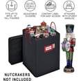 thumbnail image 3 of Nutcracker and Figurine Collectible Storage Box - Stores Up to 9-16-inch Tall Nutcrackers, Ornaments, and More - Holiday Decor Protective Organizer Container with Adjustable Dividers, 3 of 5
