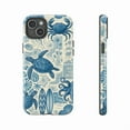 thumbnail image 3 of Ocean Explorer Phone Case | Sea Turtle, Crab & Surf Beach Design in Blue Tones | Compatible with iPhone 16 15 14 13 12 11 Pro Max, 3 of 6