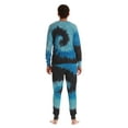 thumbnail image 3 of Just Love Family Thermal Set  Trendy Tie Dye Coordinated Sleepwear for Everyone (Tie Dye Blue Swirl - Men, Men Large), 3 of 3