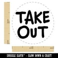 thumbnail image 2 of Take Out Fun Text Self-Inking Rubber Stamp Ink Stamper - Sky Blue Ink - Medium 1 Inch, 2 of 7