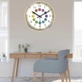 thumbnail image 3 of Kids Wall Clock Silent Non-Ticking Battery Operated for Children's Bedroom Educational Decor, 3 of 5