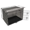 thumbnail image 6 of Minimalist Dog Crate Cover, Nature Themed Simplistic Monochrome Modern Boho Leaf Stripes Art Deco, Easy to Use Pet Kennel Cover Small Dogs Puppies Kittens, 7 Sizes, Charcoal Grey White, by Ambesonne, 6 of 6