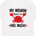 thumbnail image 4 of Inktastic Memaw Loves Me Grandson Gift Boys or Girls Long Sleeve Toddler T-Shirt, 4 of 5