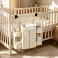 thumbnail image 4 of Nursery Storage Rack Suitable For Baby Crib Hanging Diaper Storage Rack Suitable For Babies Multifunctional Washable Diaper Hanging Bag, 4 of 6