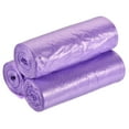 thumbnail image 1 of Unique Bargains 2-4 Gallon Small Trash Bags Garbage Waste Basket Liners Purple, 60 Counts / 3 Rolls, 1 of 5