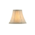 thumbnail image 3 of Aspen Creative 30077-2 Small Bell Shape Chandelier Clip-On Lamp Shade Set (2 Pack), Transitional Design in Beige, 6" bottom width (3" x 6" x 5"), 3 of 6