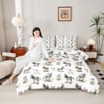thumbnail image 3 of Erosebridal Wild Donkey Twin Comforter Sets,Rustic Plant Flowers Bedding Set For Boys Teens, Reversible 2-Piece, 3 of 7