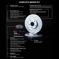 thumbnail image 3 of R1 Concepts Drilled and Slotted Carbon Coated Disc Brake Rotor Set with Optimum Oe Pads WBUN1-03004, 3 of 3