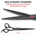 thumbnail image 4 of Kit de tijeras de peluquería canina TINMARDA Professional 5 en 1, color negro, 4 of 6