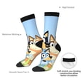 thumbnail image 4 of Netaao Bluey for Socks for Men and Women Non-Slip Middle Tube Socks Casual Crew Socks, 4 of 6