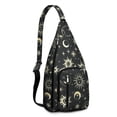 thumbnail image 1 of Steampunk Cosmic Sling Backpack - Vintage Astronomical Map Print, Fashionable Crossbody Bag for Students & Office Workers, 1 of 4