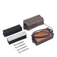 thumbnail image 3 of Soidarity 2 pastillas de doble salida, diseño único, transductor eléctrico negro, estabilidad Humbucker, reemplazo de Material Premium para bajo Accesorios para instrumentos musicales Soidarity OD019924-00, 3 of 6
