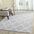 thumbnail image 3 of SAFAVIEH Cambridge Leslie Geometric Wool Area Rug, Lavender/Ivory, 7'6" x 9'6", 3 of 3