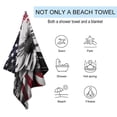 thumbnail image 2 of Independence Day Of The United States Flag Ultra Fine Fiber Beach Towels for Travel And Quick Drying Absorbent Towels for Swimming, 2 of 7