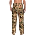 thumbnail image 3 of Daiia Animal Leopard Men's Sleep Pant with Pockets and Drawstring,Pajama Pants-X-Large, 3 of 9