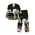 thumbnail image 1 of Balery Cute Goat Baby Pijama para Hombre de Dos Piezas con Manga Larga, Conjunto de Dormir y Descanso Suave con Bolsillos-Small, 1 of 7