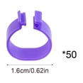 thumbnail image 3 of Purple Chicken Leg Bands Set Of 50 Numbered Poultry Identification Rings Clip On For Farm 16Mm Plastic, 3 of 6