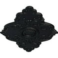 thumbnail image 3 of 67 1/8"W x 48 5/8"H x 1 7/8"P Piedmont Ceiling Medallion (Fits Canopies up to 6 1/2"), Hand-Painted Steel Gray, 3 of 5