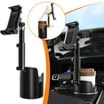 thumbnail image 2 of 2-in-1 Rotating Car Cup Holder & Phone Mount - Adjustable, Multifunctional, Fits Most Cup Holders, 360° Rotation, Easy Install - Black/Space Gray/Silver/Red, 2 of 8