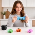 thumbnail image 6 of Halloween Pumpkin Dumpling Squeeze Mystery Box, Mystery Squishy Dumpling, Cute Squishy Dumpling Stress Relief Toy with Realistic Texture, Glitter Stress Relief Squeeze Balls, Party & Birthday Gifts, 6 of 8