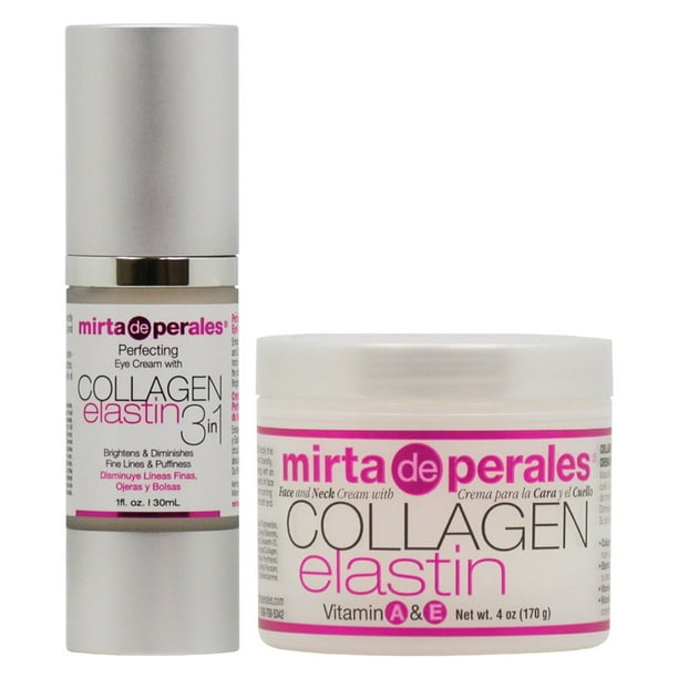 Set de crema Mirta De Perales con colágeno y elastina para ojos, rostro y cuello