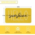 thumbnail image 3 of Hello Sunshine Yellow Door Mat 30 X 17 Inch Spring Summer Welcome Doormat Indoor Outdoor Entrance Floor Rug Non Slip Spring Summer Decor Rubber Mats, 3 of 6